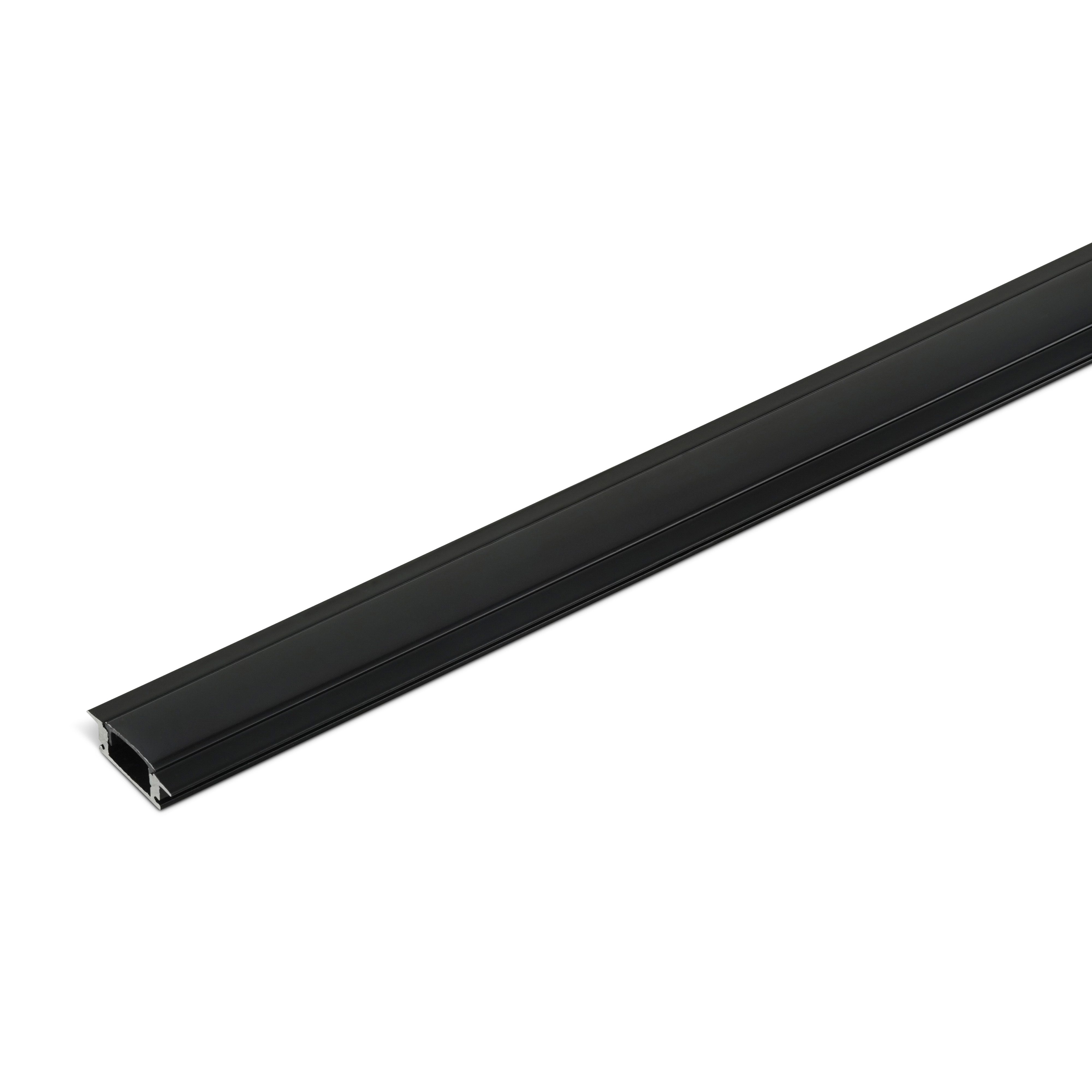 LED-strip profiel 2,5m zwart inbouw compleet voor accentverlichting