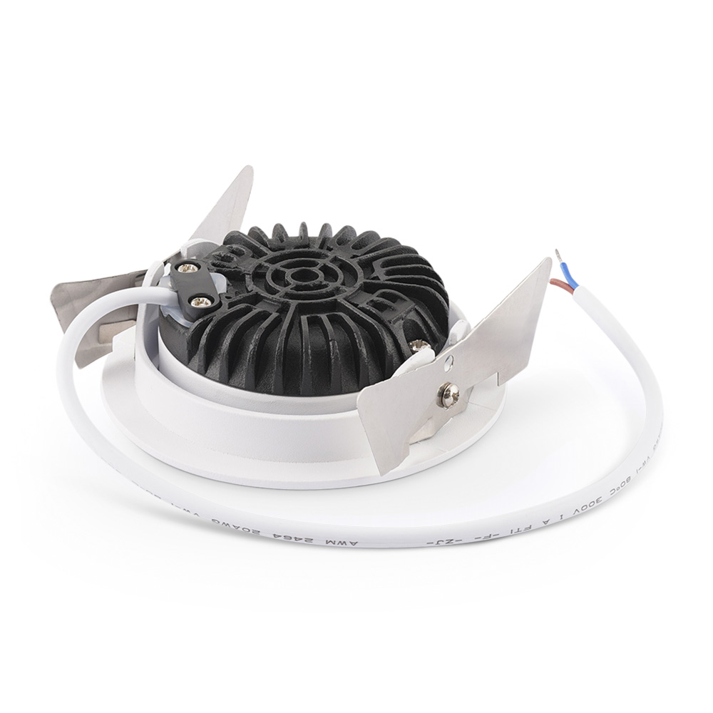 LED-inbouwspot Vivaro wit 5W dimbaar beton plafond voor plafondmontage