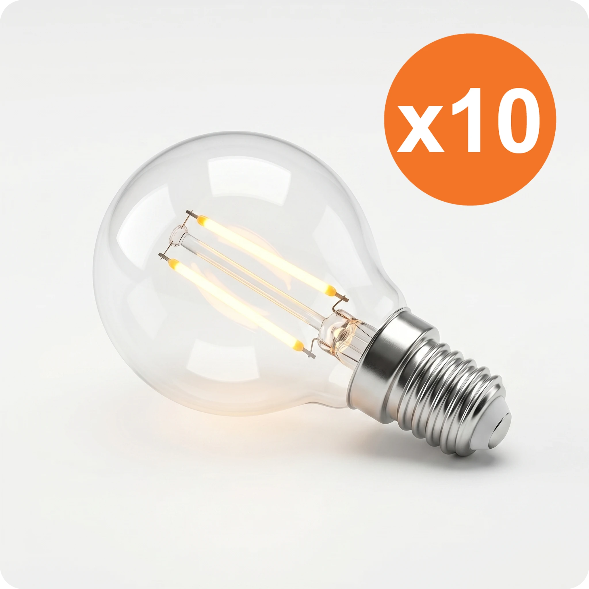 E14 P45 filament LED-kogellamp Porto 1.8W 2700K voor lampvervanging