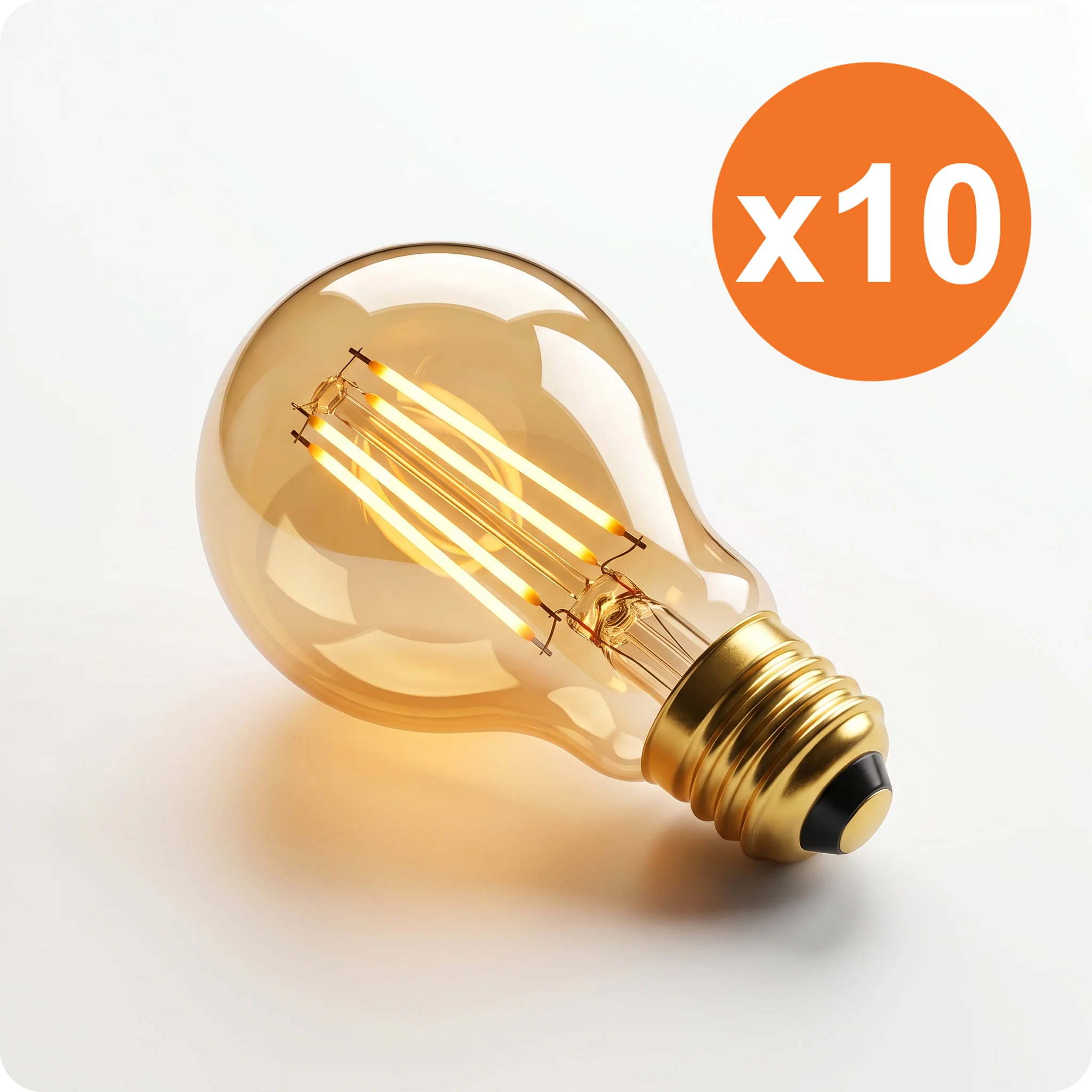 E27 A60 filament LED-peerlamp Stilo 7.2W 2200K dimbaar voor lampvervanging