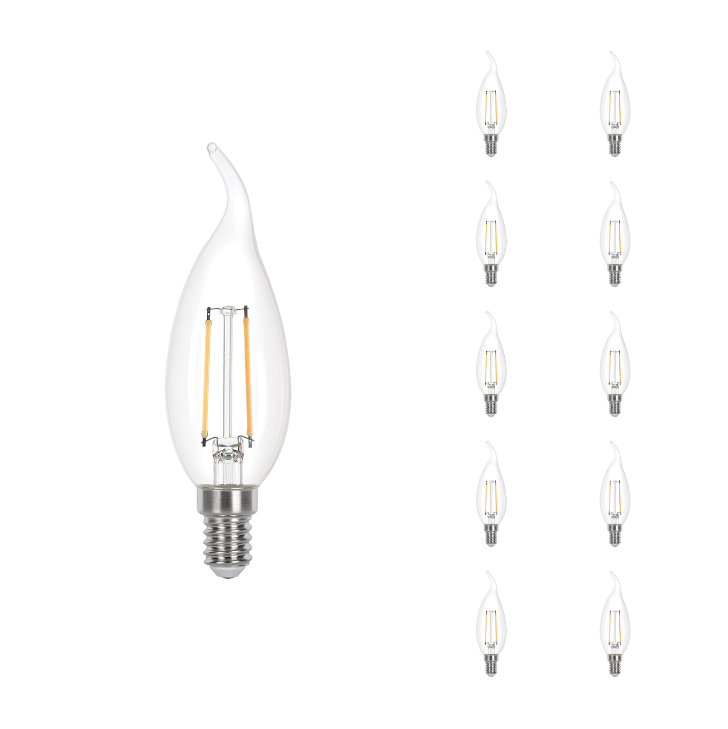 E14 BA35 filament LED-kaarslamp Garda 1.8W 2700K voor lampvervanging