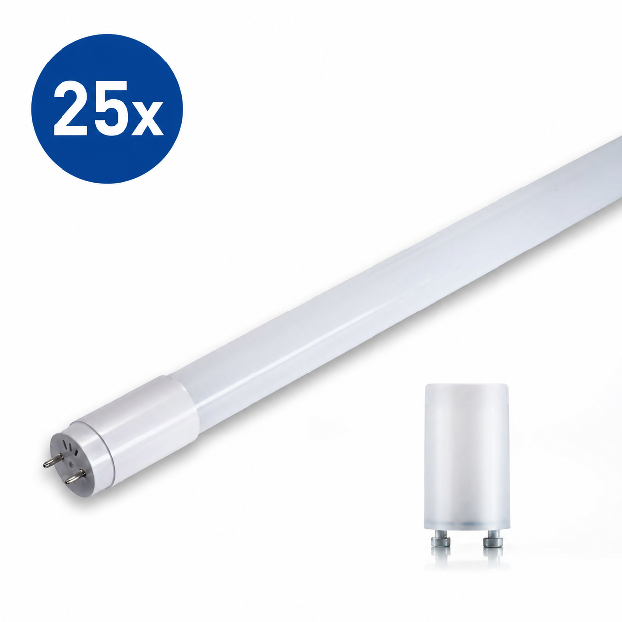 25x Toro Basic.png, TL-lamp, LED tube, white, fluorescent alternative, cableless design