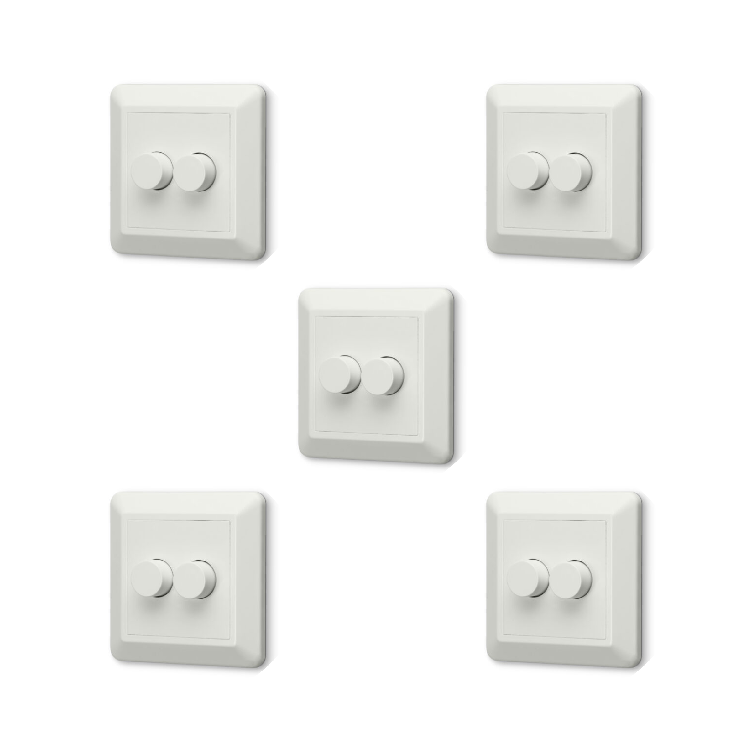 Duo LED-dimmer fase afsnijding 2x100W voor LED-verlichting